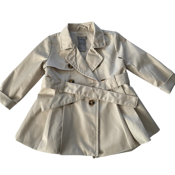 Tahari Kids Cream Pea Coat - Picture 3 of 11